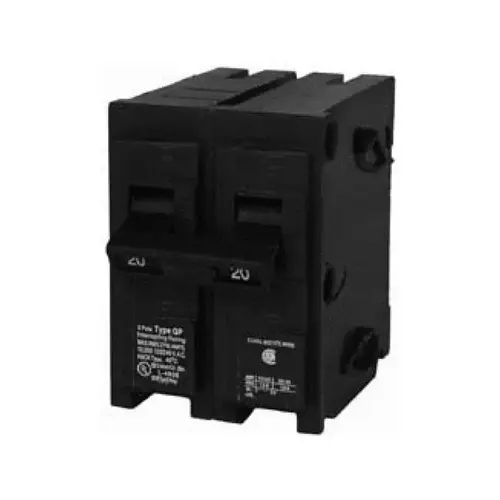 90 Amp Double-Pole Type QP Circuit Breaker Black