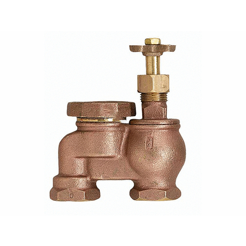 .75" Brass Anti-siphon Water Valve W/ Cross Handle