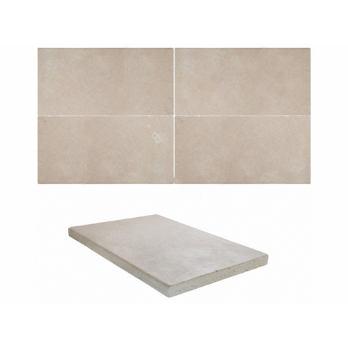 TRAVERTINOS LAGUNA S.A de C.V TRDGO12245TUMFEACOP 12"x24" 5cm Durango Cream Ee Coping