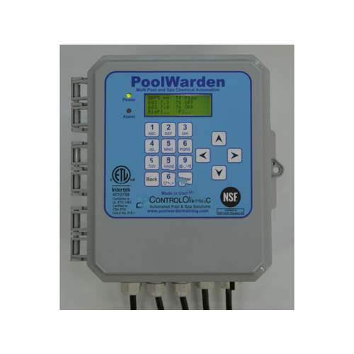 Controlomatic PW-SMTD-T22 Single Flow Mounted Pool Cell For Poolwarden Chemical Controller