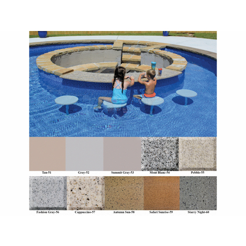 Pebble 16" In Pool/ Spa Seat 42" Tall