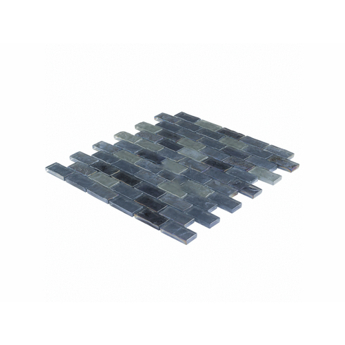 Surfaces Southeast CHIGLACSNP003 1" X 2" Volcanic Tile Platinum