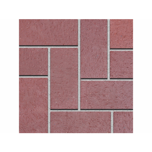 Pacific Clay Brick Products 074304000 8 x 4"  Solid Paver; Burgundy, 8 x 4 Inch, 2-1/4 Inch Thick, 510/Pallet, 4.5/sq-ft