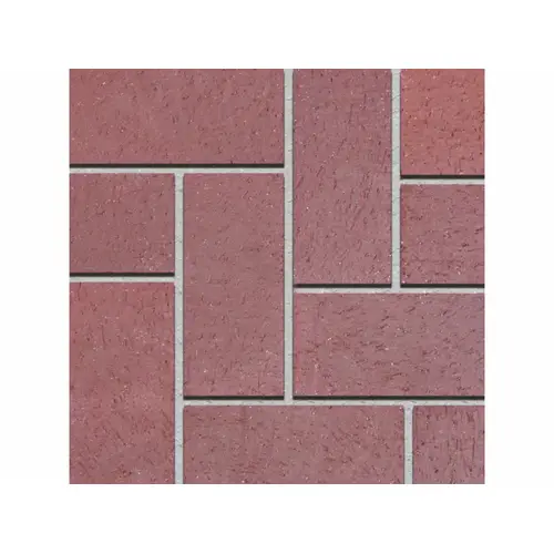 Pacific Clay Brick Products 074304000 8 x 4"  Solid Paver; Burgundy, 8 x 4 Inch, 2-1/4 Inch Thick, 510/Pallet, 4.5/sq-ft