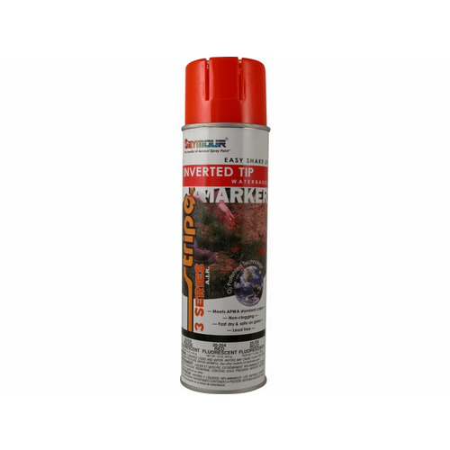 SEYMOUR 20-354 Stripe 3-series Inverted Ground Marking Paint Florescent Red 15 Oz