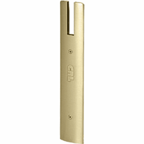 CRL DREC10SPB34 Polished Brass End Cap for 10" Square 3/4" Glass Wedge-Lock Door Rail