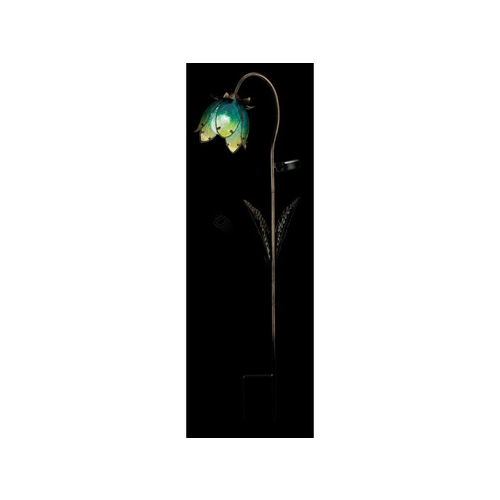 REGAL ARTS & GIFTS 11473 Blue Wildflower Solar Stake