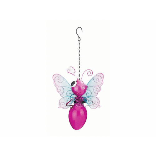 REGAL ARTS & GIFTS 11575 Pink Butterfly Solar Lantern