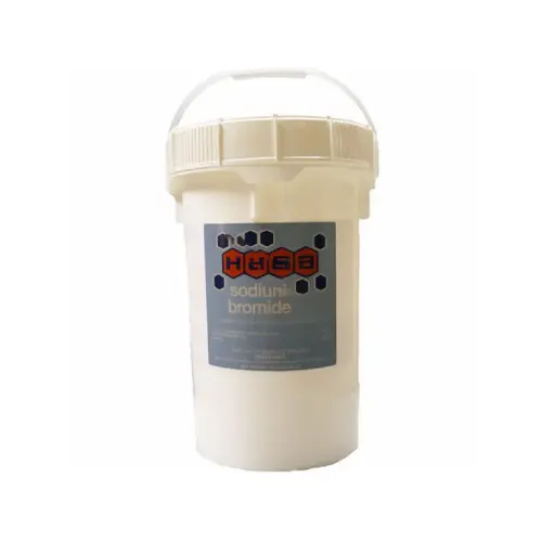 50 Lb Yellowcide Sodium Bromide Bottle White