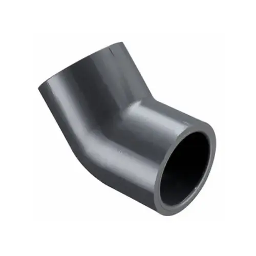 2" Sch80 Pvc 45 Degree Elbow Socket X Socket Gray