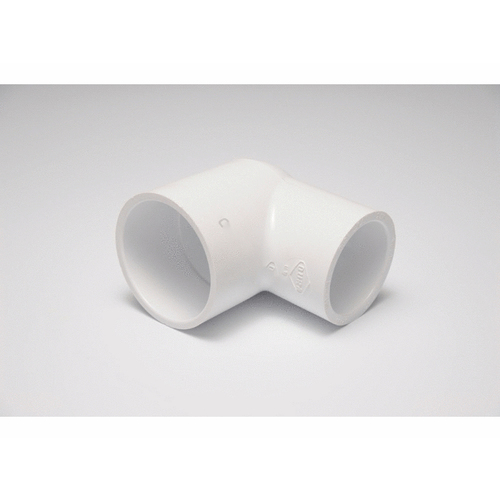 2" X 1.5" 90 Degree Reducing Elbow Slip X Slip White