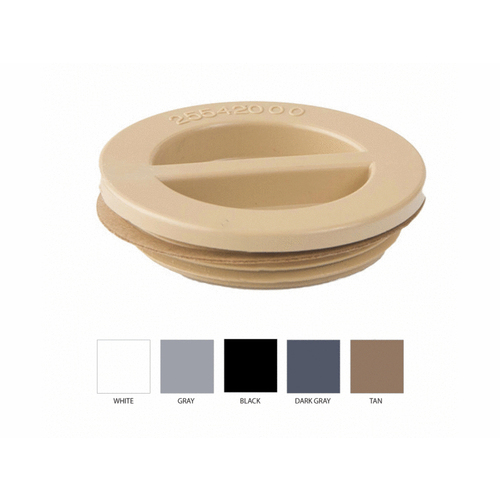 1.5" Mpt Tan Flat Pool Plug With Gasket