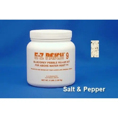 3 Lb E-z Patch 9 Pebble Plaster Repair Npt Stonescapes Salt & Pepper - 12/case