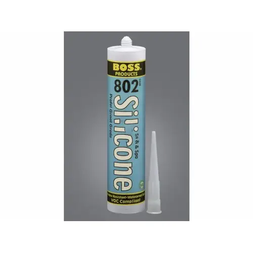 SOUDAL ACCUMETRIC 142315 10.3 Oz Clear 802 Acetoxy Cure Silicone General Purpose Adhesive