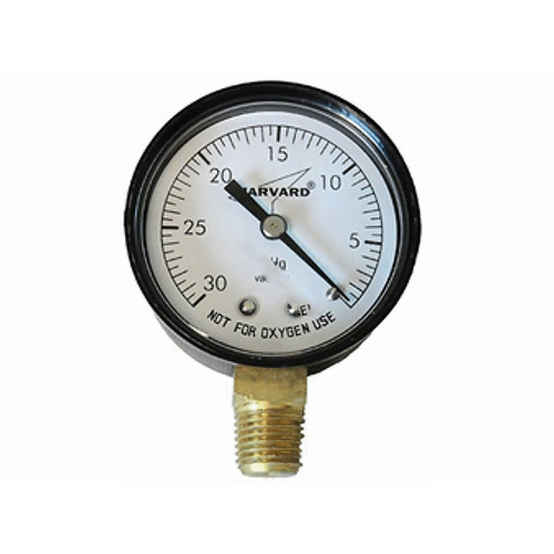 4.5" Steel Vacuum Gauge With .25" Bottom Mount Mip Connection 0-30 Psi