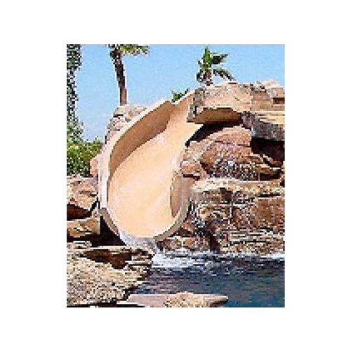 Taupe Bigride Left Turn Pool Slide