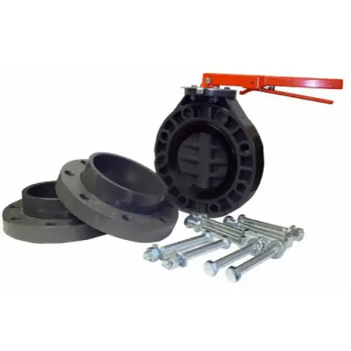 4" 311 Bfv & Flange Kit W/ Galv Bolts