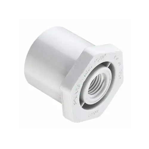 1.25"spgx1"fpt Sch40 Pvc Reducer Bushing White