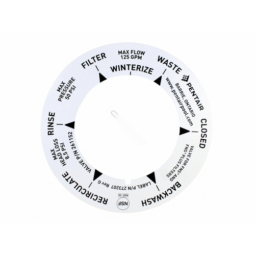 2"fpt Pvc De Multiport Valve Label