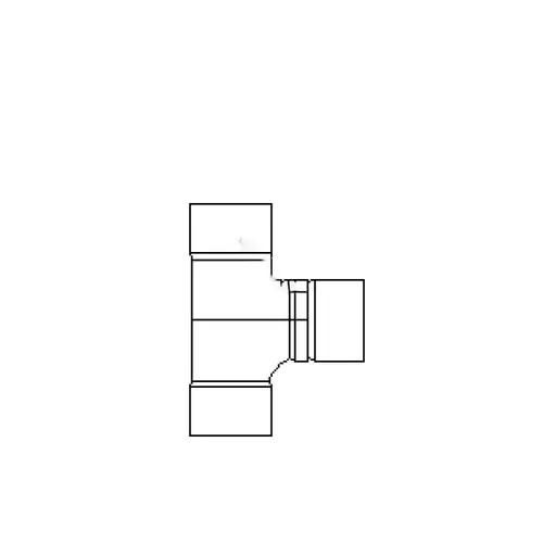 GPK PRODUCTS, INC. H993-0444 Gpk Products 4" 2 Way Sanitary T Sw