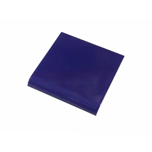 6" X 6" Mud Bullnose Tile Cobalt