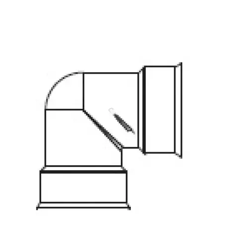 N-12 6" 90 Degree Elbow Soil Tight Fitting