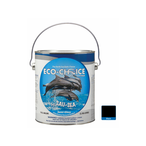 Sau-Sea Products 1ECSGRBK Gal Black Eco-choice Rubber Semi-gloss