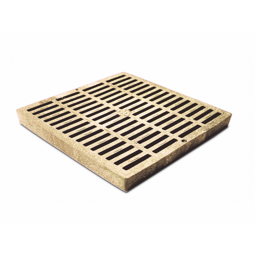 NDS 1212S 12" Sand Plastic Square Catch Basin Drain Grate