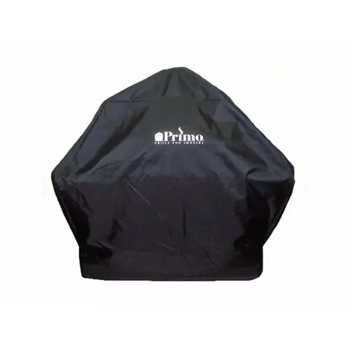 Black Oval L In Cradle Heavy-duty Round Grill Cover