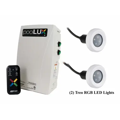 S.R. SMITH 2TR-PLX-PL2 Poollux Plus2 Dual Transformer With 2 Treo Rgb Led Lights