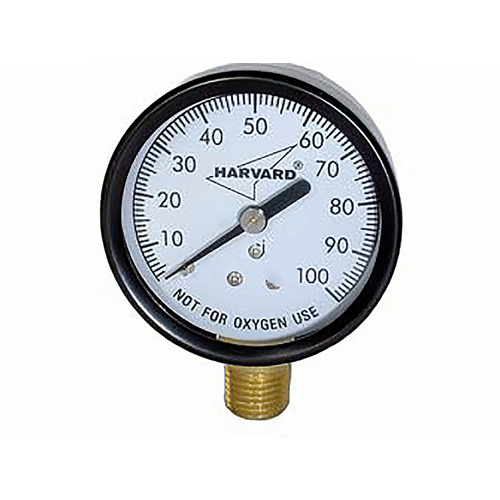 American Granby Co IPPG602-4LNL 2" Plastic Pressure Gauge With .25" Bottom Mount Mip Connection 0-60 Psi