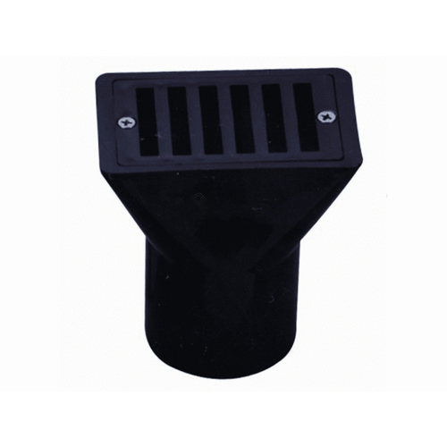 Pentair 540064 2"x4" Black Gutter Drain W/ Grate