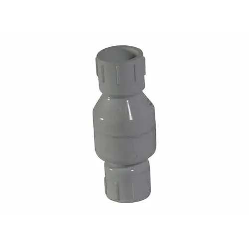 1/2" Pvc Ips Spring Check Valve S X S White