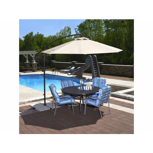 BLUE WAVE PRODUCTS NU6400ST 10' Santiago Octagon Umbrella W/ Stone Canopy