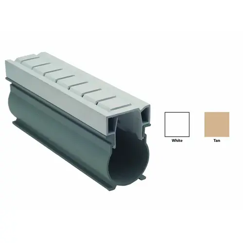 Mortex Manufacturing CRW10 10' White Channel Rite Drain