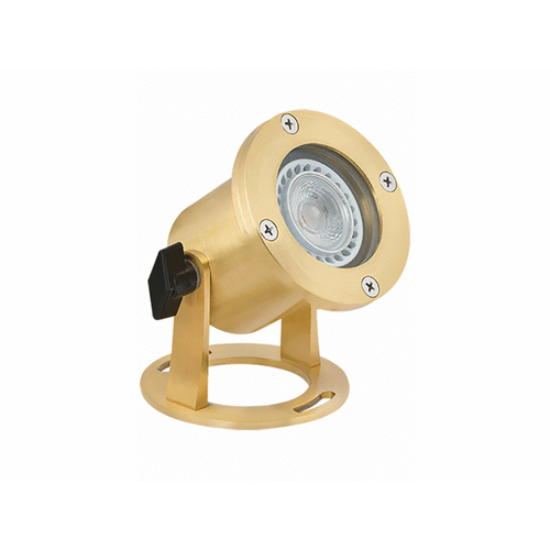 Natural Brass Underwater Light With Mr16 Socket And 30' Cord No Lamp