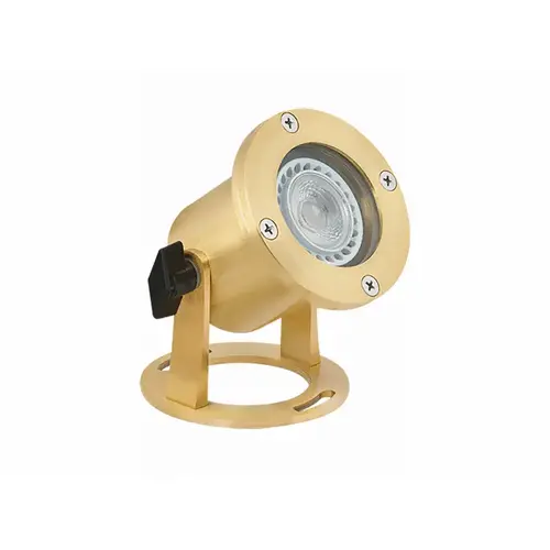 Natural Brass Underwater Light With Mr16 Socket And 30' Cord No Lamp