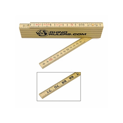 5/8"x6' Rhino Fg English/ Metric Folding Rulers