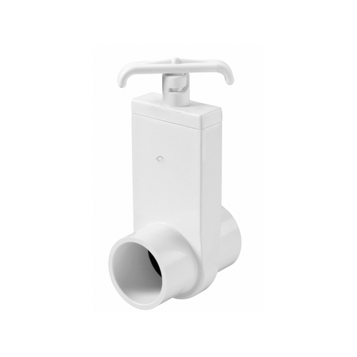 1" Uni-body Valve Spigot X Spigot White