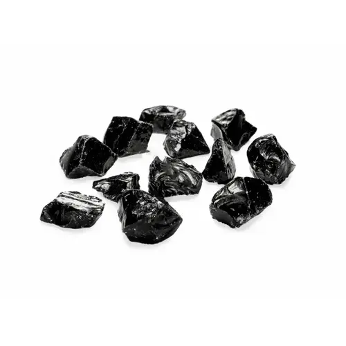 BONFIRE GLASS USA BF-C1236 10# 0.50"-1" Black Onyx Fire Glass