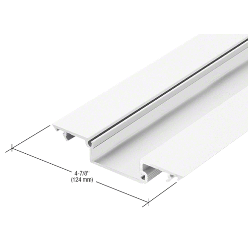 CRL-U.S. Aluminum 1G60452 White KYNAR Paint Shallow Pocket Insert for 1-5/16" Glass - 24'-2"