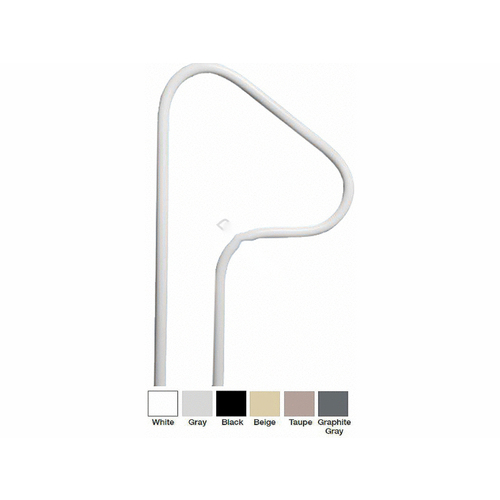 Saftron S-326-W 26" White 2-post Return-to-deck Fig-4 Handrail