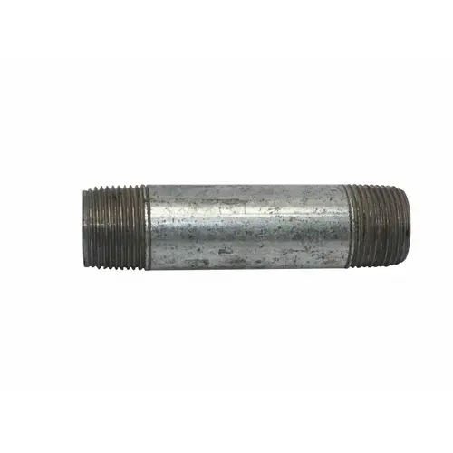 1" X 4" Galvanized Pipe Nipple Silver