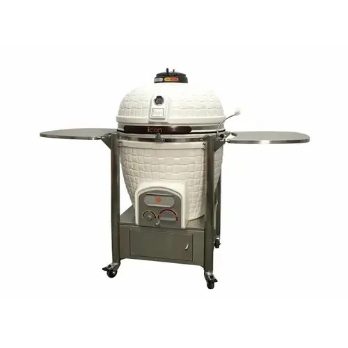 PHASE 2 LLC CG-901WCCCPB1-BPT Xl Wht Cott Ceramic Grill W/ Cabinet Cart