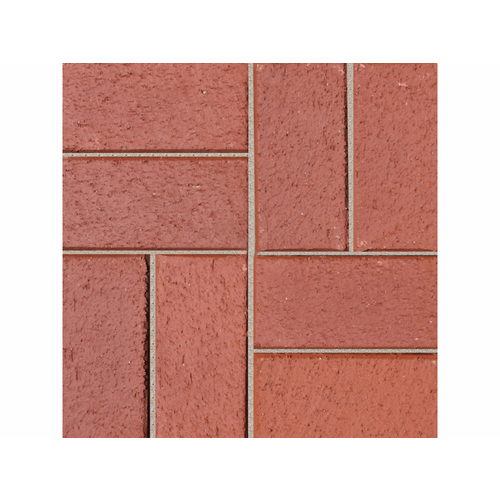 Pacific Clay Brick Products 072580200 4" X 2-1/4" X 8" Sunset Red Bear Path Clay Paver