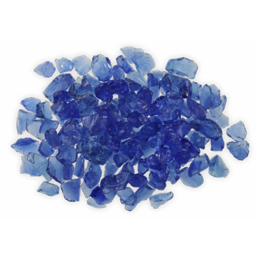 5# .5".75" Blueberry Dk Blue Fireglass