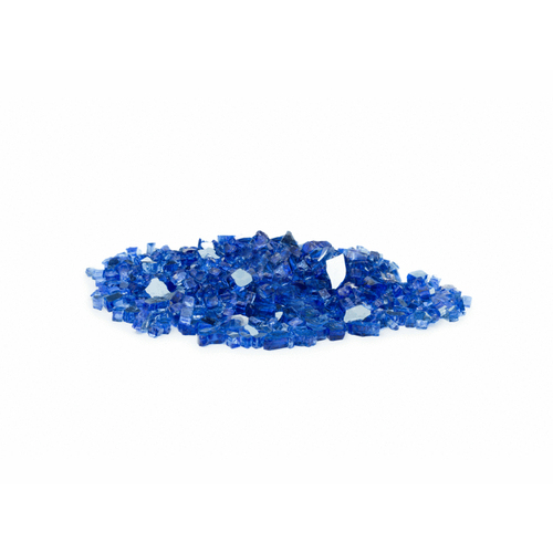 10# 0.25" Sapphire Blue Reflective Fire Glass