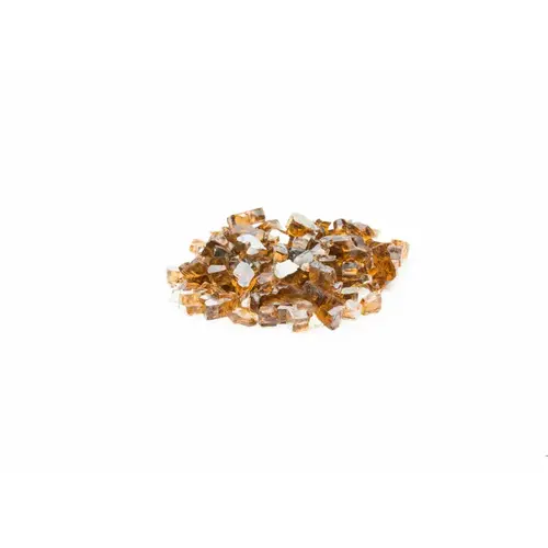 BONFIRE GLASS USA BF-R1223 10# 0.50" Copper Reflective Fire Glass