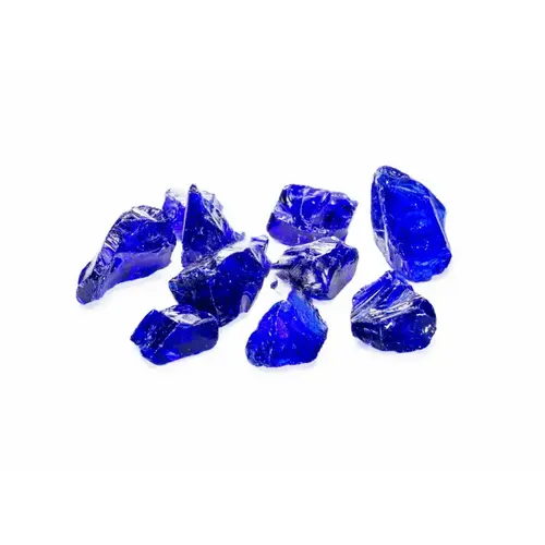 BONFIRE GLASS USA BF-C1233 10# 0.50"-1" Indigo Blue Fire Glass