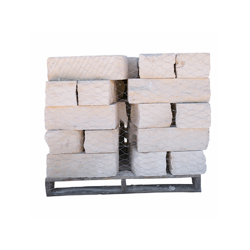 WHITTLESEY LANDSCAPE SUPPLY 271830 4"x6" Chopped Limestone Dry Stack Block